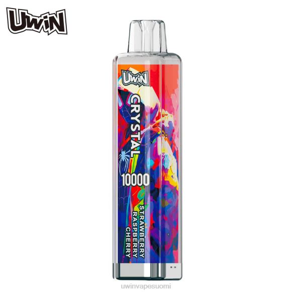 UWIN CRYSTAL 10 000 kertakäyttöistä höyryä mansikka vadelma kirsikka 64V227 - Uwin Vape Tallentaa