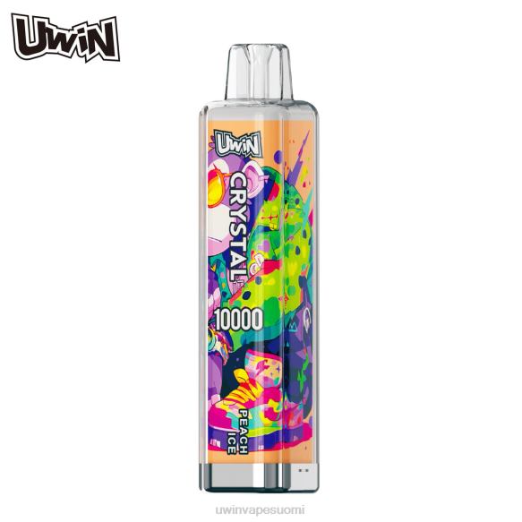 UWIN CRYSTAL 10 000 kertakäyttöistä höyryä persikkajäätä 64V2210 - Uwin Vape Tilata