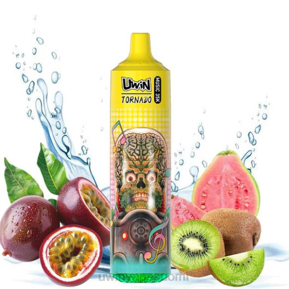 UWIN CRYSTAL 35k kertakäyttöinen vape kiivi passionhedelmä guava 64V2223 - Uwin Vape Arvostelu