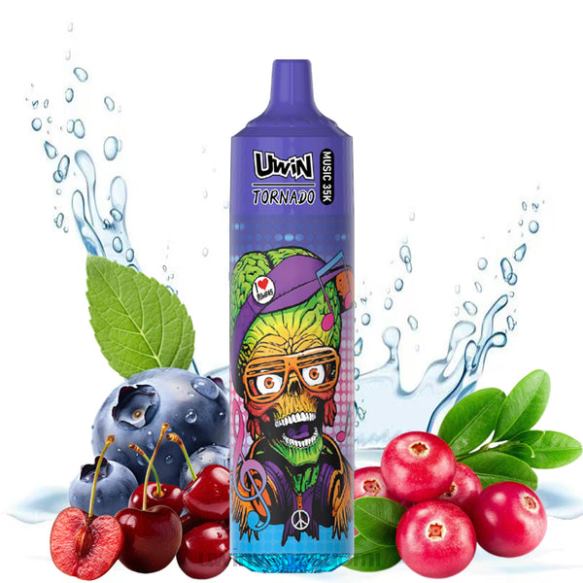 UWIN CRYSTAL 35k kertakäyttöinen vape mustikka kirsikka karpalo 64V2226 - Uwin Vape Ostaa