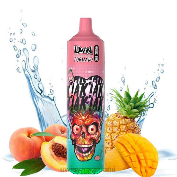 UWIN CRYSTAL 35k kertakäyttöinen vape persikka mango ananas 64V2225 - Uwin Vape Maku